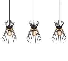 Κρεμαστό Φωτιστικό Trio Lighting 3xE27 Μαύρου Χρώματος – R31533080