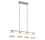 Κρεμαστό Φωτιστικό Trio Lighting 4xE14 Χρωμίου – R31554006