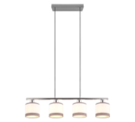 Κρεμαστό Φωτιστικό Trio Lighting 4xE14 Χρωμίου – R31554006