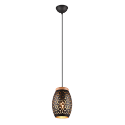 Κρεμαστό Φωτιστικό Trio LIghting 1xE27 Μαύρου Χρώματος – R31571080