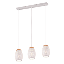 Κρεμαστό Φωτιστικό Trio Lighting 3xE27 Λευκού Χρώματος – R31573031