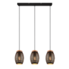 Κρεμαστό Φωτιστικό Trio Lighting 3xE27 Μαύρου Χρώματος – R31573080