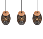 Κρεμαστό Φωτιστικό Trio Lighting 3xE27 Μαύρου Χρώματος – R31573080