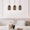 Κρεμαστό Φωτιστικό Trio Lighting 3xE27 Μαύρου Χρώματος – R31573080
