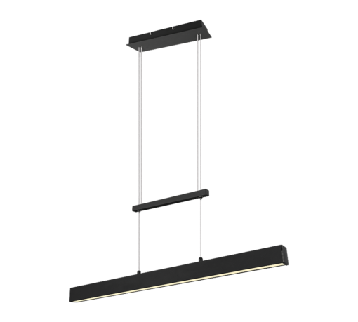 Κρεμαστό Φωτιστικό Reality LED 21W  Μαύρο Ματ Μεταλλικό Step Dimmable 3000lm 3000K  R32043132