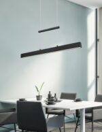Κρεμαστό Φωτιστικό Reality LED 21W  Μαύρο Ματ Μεταλλικό Step Dimmable 3000lm 3000K  R32043132