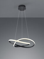 Κρεμαστό Φωτιστικό Reality LED 27W  Μαύρο Ματ Μεταλλικό Step Dimmable 2700lm 3000K  R32051132