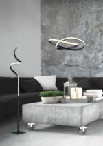 Κρεμαστό Φωτιστικό Reality LED 27W  Μαύρο Ματ Μεταλλικό Step Dimmable 2700lm 3000K  R32051132