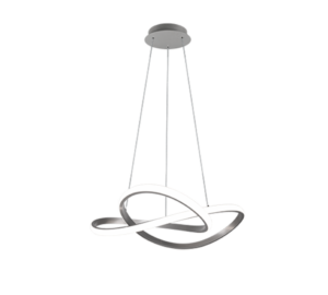 Κρεμαστό Φωτιστικό Reality COURSE  LED, 27,5W · 3150lm, 4000K Νίκελ Ματ Μεταλλικό, Step Dimmable – R32051407