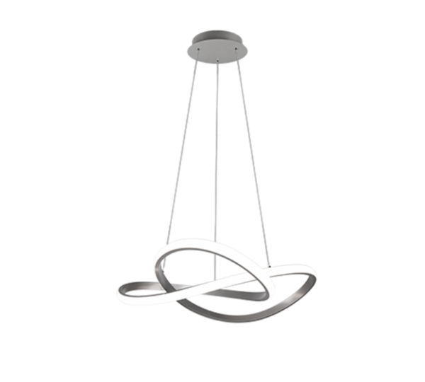 Κρεμαστό Φωτιστικό Reality COURSE  LED, 27,5W · 3150lm, 4000K Νίκελ Ματ Μεταλλικό, Step Dimmable – R32051407