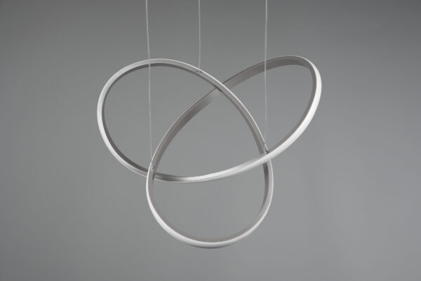 Κρεμαστό Φωτιστικό Reality COURSE  LED, 27,5W · 3150lm, 4000K Νίκελ Ματ Μεταλλικό, Step Dimmable – R32051407