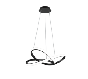 Κρεμαστό Φωτιστικό Reality COURSE  LED 27,5W  3150lm 4000K Μαύρο Ματ Μεταλλικό Step dimmable – R32051432