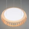 Κρεμαστό Φωτιστικό Λευκό με Ξύλο MONTE Reality LED 40W 4700lm CCT Dimmable με Τηλεχειριστήριο  – R32171930