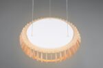 Κρεμαστό Φωτιστικό Λευκό με Ξύλο MONTE Reality LED 40W 4700lm CCT Dimmable με Τηλεχειριστήριο  – R32171930
