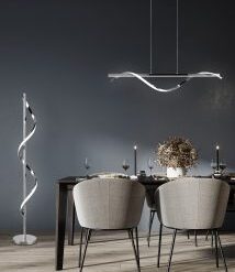 Κρεμαστό Φωτιστικό Trio Lighting LED 26W 4000K Χρωμίου Step Dimmable – R32201106