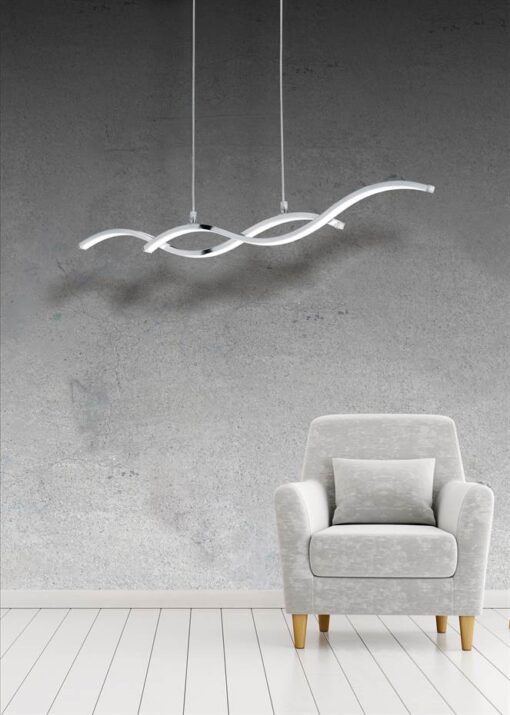 LED Κρεμαστό Φωτιστικό Cody 25W 2900lm 3000K Νικελ Reality – R32212100