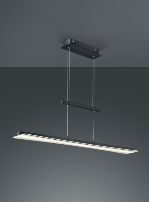 Κρεμαστό Φωτιστικό Reality LED 18W  Μαύρο Ματ Μεταλλικό Step Dimmable 1800lm 3000+4000+5000+6500K  R32421132