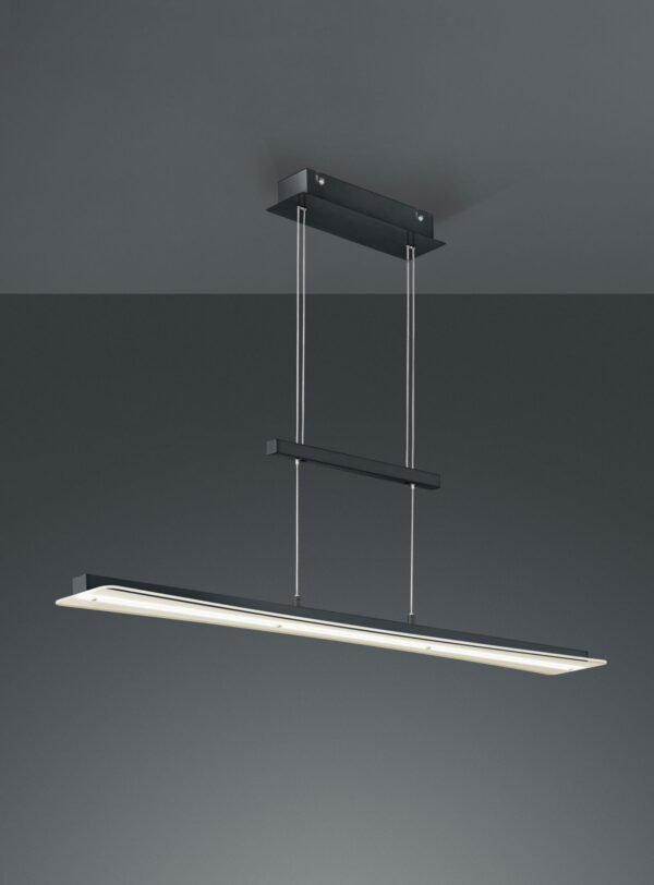 Κρεμαστό Φωτιστικό Reality LED 18W  Μαύρο Ματ Μεταλλικό Step Dimmable 1800lm 3000+4000+5000+6500K  R32421132