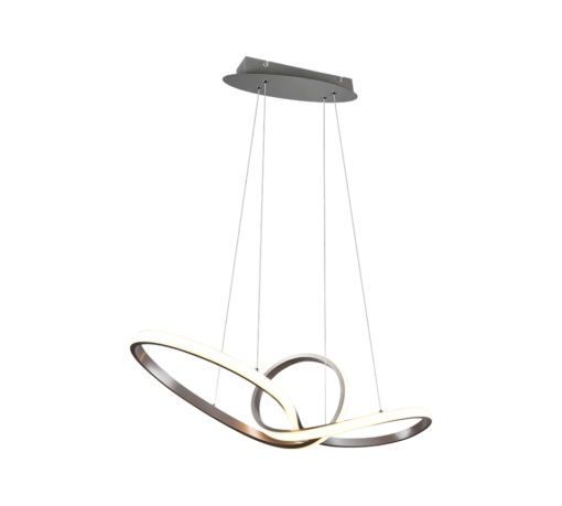 Κρεμαστό Φωτιστικό Reality LED 28W  Νίκελ Ματ Μεταλλικό Step Dimmable 3200lm 3000K  R32751107