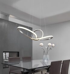 Κρεμαστό Φωτιστικό Reality LED 28W  Νίκελ Ματ Μεταλλικό Step Dimmable 3200lm 3000K  R32751107