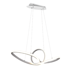 Κρεμαστό Φωτιστικό Reality LED 28W Λευκό Ματ Μεταλλικό Step Dimmable 3300lm 4000K R32751131