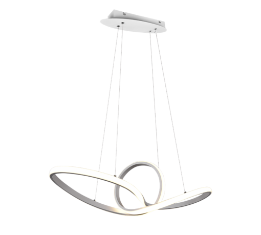 Κρεμαστό Φωτιστικό Reality LED 28W  Λευκό Ματ Μεταλλικό Step Dimmable 3300lm 4000K  R32751131