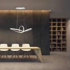 Κρεμαστό Φωτιστικό Reality LED 28W  Λευκό Ματ Μεταλλικό Step Dimmable 3300lm 4000K  R32751131