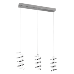 Κρεμαστό Φωτιστικό Trio Lighting LED 8W 4000K Χρωμίου Step Dimmable – R34183106