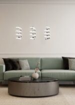 Κρεμαστό Φωτιστικό Trio Lighting LED 8W 4000K Χρωμίου Step Dimmable – R34183106