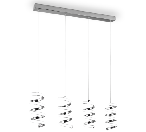 Κρεμαστό Φωτιστικό Trio Lighting LED 8W 4000K Χρωμίου Step Dimmable – R34184106