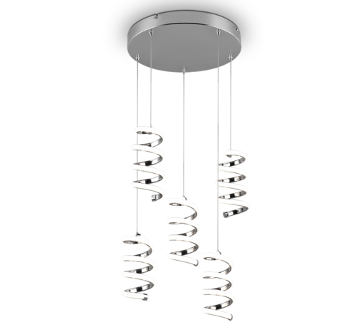 Κρεμαστό Φωτιστικό Trio Lighting LED 8W 4000K Χρωμίου Step Dimmable – R34185306