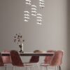 Κρεμαστό Φωτιστικό Trio Lighting LED 8W 4000K Χρωμίου Step Dimmable – R34185306