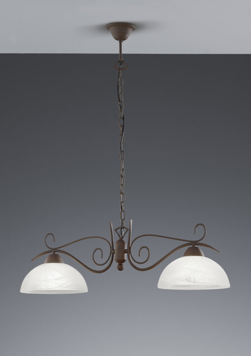 Κρεμαστό Φωτιστικό Reality   2xE27 Σκουριά Μεταλλικό    R3432-24