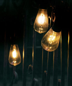 Κρεμαστό Φωτιστικό Reality CAMPUS 3x   LED Μαύρο Ματ Ανοξείδωτο Ατσάλι  Ηλιακό  με αισθητήρα φωτός επαναφορτιζόμενη μπαταρία IP44 – R35146132