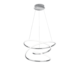 Κρεμαστό Φωτιστικό Reality BOLOGNA  LED, 36W · 5100lm, 4000K Χρώμιο Μεταλλικό, Step Dimmable – R37051106