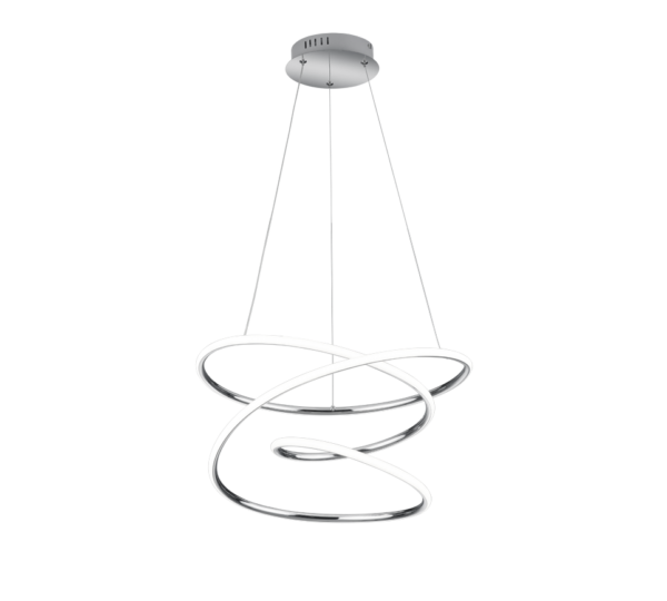 Κρεμαστό Φωτιστικό Reality BOLOGNA  LED, 36W · 5100lm, 4000K Χρώμιο Μεταλλικό, Step Dimmable – R37051106