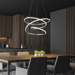Κρεμαστό Φωτιστικό Reality BOLOGNA  LED, 36W · 5100lm, 4000K Χρώμιο Μεταλλικό, Step Dimmable – R37051106
