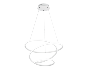 Κρεμαστό Φωτιστικό Reality BOLOGNA  LED, 36W · 5100lm, 4000K Λευκό Ματ Μεταλλικό, Step Dimmable – R37051131