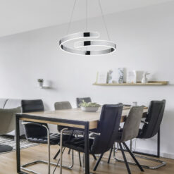 Κρεμαστό Φωτιστικό Reality PARMA   LED, 37W · 1x 4500lm, 4000K Χρώμιο Μεταλλικό   – R37071106