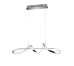Κρεμαστό Φωτιστικό Reality PERUGIA  LED, 37W · 4500lm, 4000K Χρώμιο Μεταλλικό, Step dimmable- R37091106