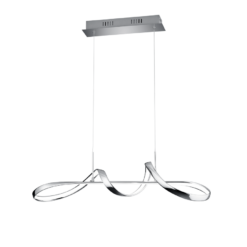 Κρεμαστό Φωτιστικό Reality PERUGIA  LED, 37W · 4500lm, 4000K Χρώμιο Μεταλλικό, Step dimmable- R37091106