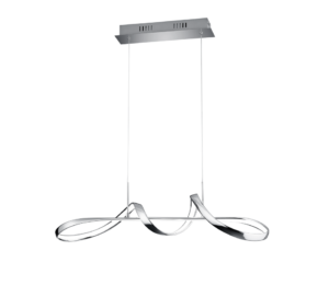 Κρεμαστό Φωτιστικό Reality PERUGIA  LED, 37W · 4500lm, 4000K Χρώμιο Μεταλλικό, Step dimmable- R37091106