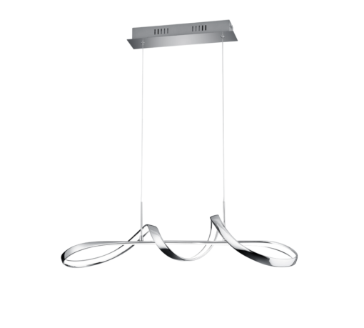 Κρεμαστό Φωτιστικό Reality PERUGIA  LED, 37W · 4500lm, 4000K Χρώμιο Μεταλλικό, Step dimmable- R37091106