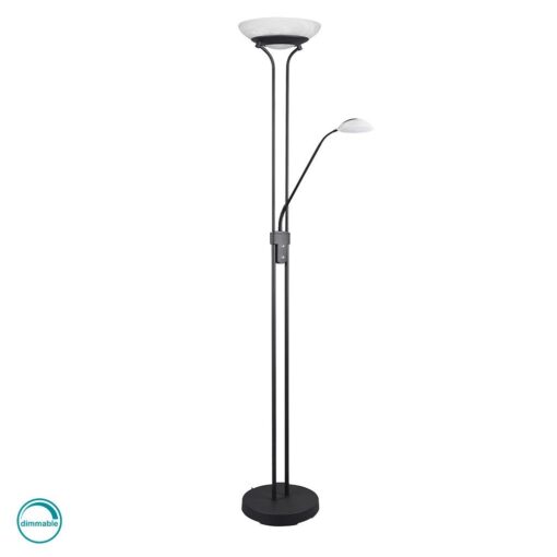 Φωτιστικό Δαπέδου Reality LED 27W  Μαύρο Ματ Μεταλλικό Dimmable 2700lm 3000K  R40073532