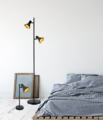 Φωτιστικό Δαπέδου Reality   2xE14 Μαύρο Μεταλλικό    R40162002