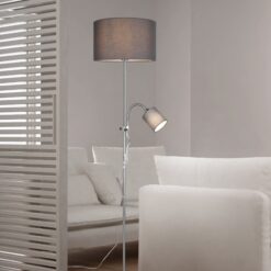 Φωτιστικό Δαπέδου Reality   E27 Νίκελ Ματ Μεταλλικό   R40192007
