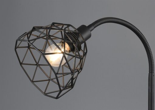 Φωτιστικό Δαπέδου Μαύρο Ματ Πλέγμα Reality 1x E27 & 1x E14- R40712032