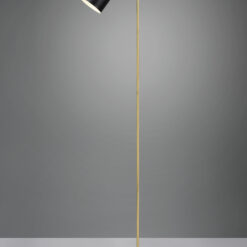 Φωτιστικό Δαπέδου Reality ADAM 1x E27 Schwarz-Gold Μεταλλικό – R41041080