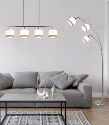 Φωτιστικό Δαπέδου Trio Lighting 3xE14 Χρώματος Χρωμίου – R41553006