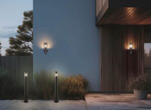 Φωτιστικό Κολωνάκι Κήπου Ανθρακί PALOMA 1x E27 IP44 Reality – R41716142